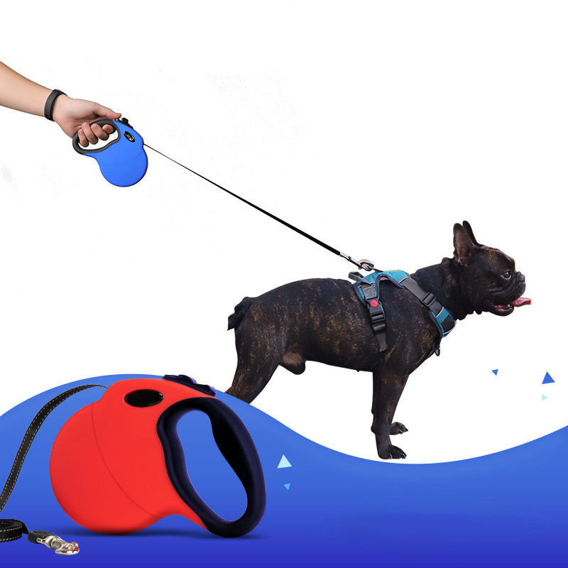 Non-slip Handle Nylon Retractable Reflektif Dog Leash Rope Leash untuk Anjing Accesorios Para Mascotas