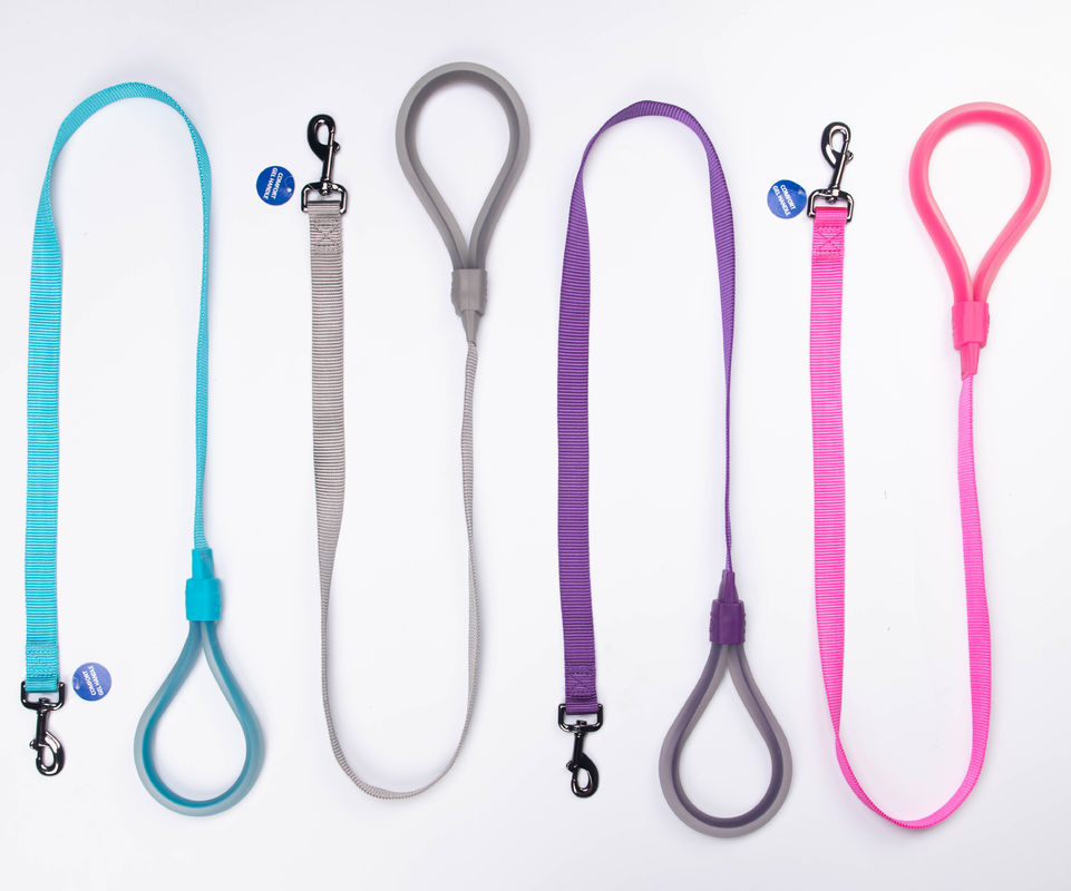 Pegangan Silikon Tahan Lama Nylon Dog Leashes Training Dan Walking Dog Rope Leash