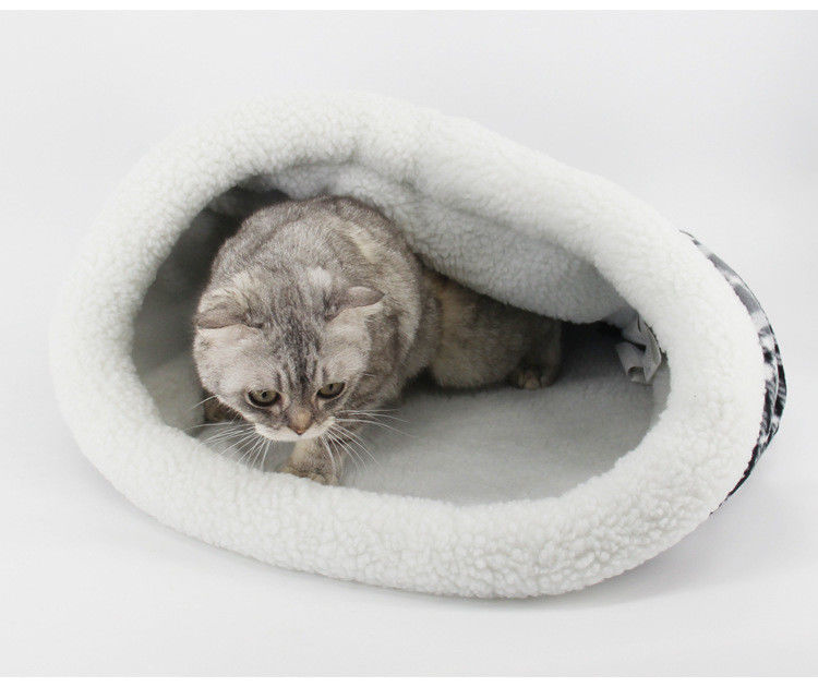 Luar Dan Dalam Ruangan Kucing Anjing Tempat Tidur Hewan Peliharaan Yang Nyaman Domba Plush Puppy Dog Sleeping Bag