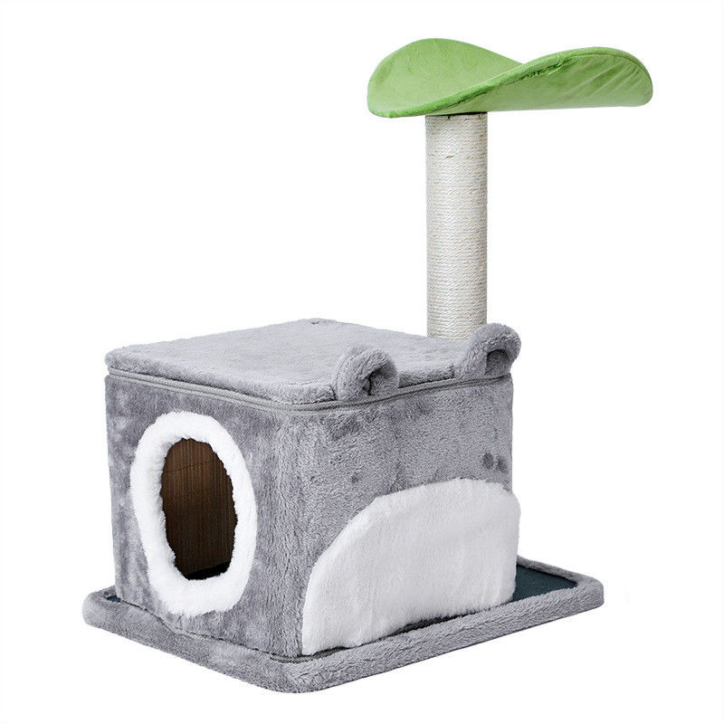 Safety Deluxe Cat Climbing Frame Tree Multi Level Dengan Gua Scratching Posts ukuran M 61*41*132cm