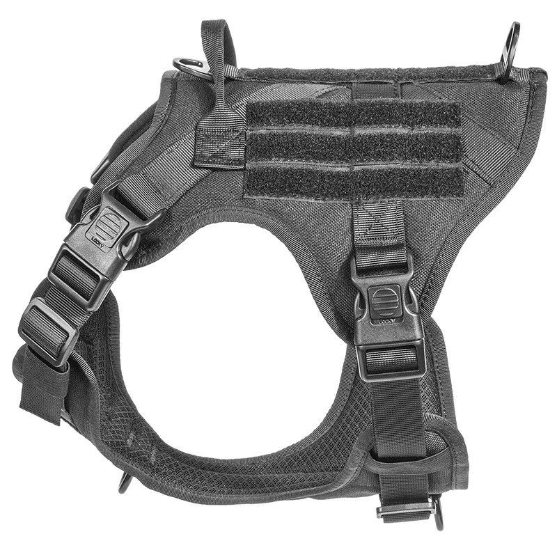 Rompi Militer Taktis Harness Anjing Dengan Gesper Taktis ODM Molle Safety untuk Layanan &amp; Pelatihan Rompi Anjing Militer
