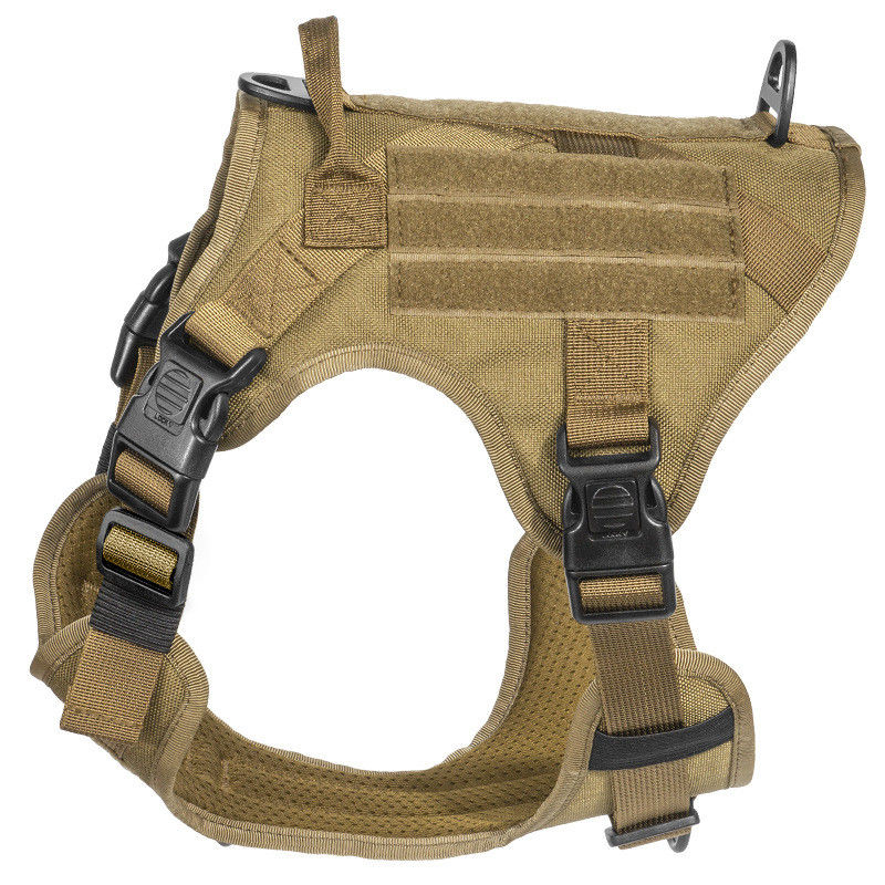 Rompi Militer Taktis Harness Anjing Dengan Gesper Taktis ODM Molle Safety untuk Layanan &amp; Pelatihan Rompi Anjing Militer