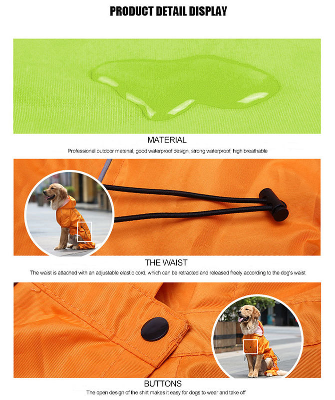 Musim Dingin Hangat Bernapas Reflektif Kuning Anjing Jas Hujan S-XXL Anjing Jas Hujan