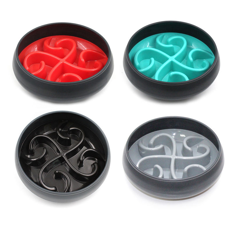 BSCI Splash Proof Pet Slow Feeder Bowl Untuk Kucing Anjing