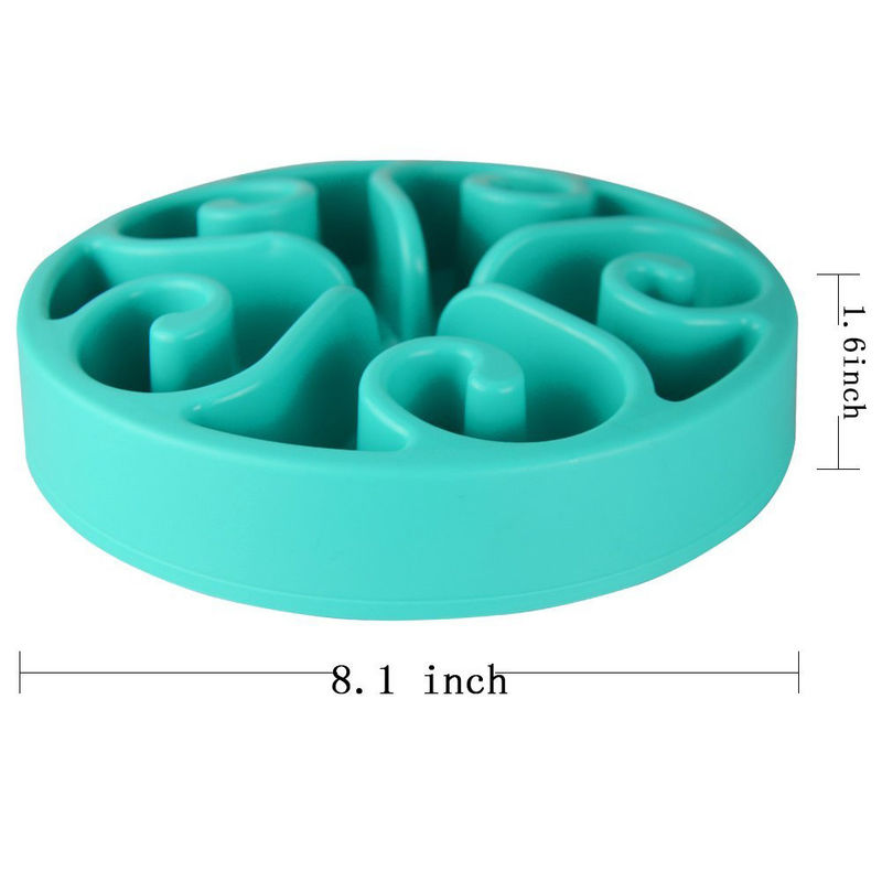 Non Slip Pet Slow Feeder Bowls 20.5*3.5cm Untuk Kucing Anjing
