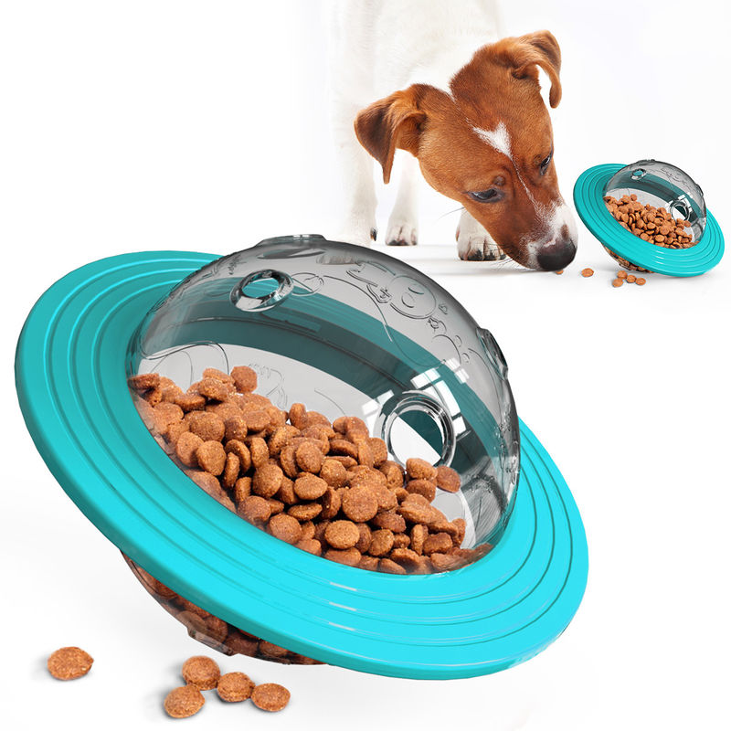 Planet Dog Treat Dispenser Toy IQ Food Pengumpan Lambat Bola Interaktif 13.5*15*12cm
