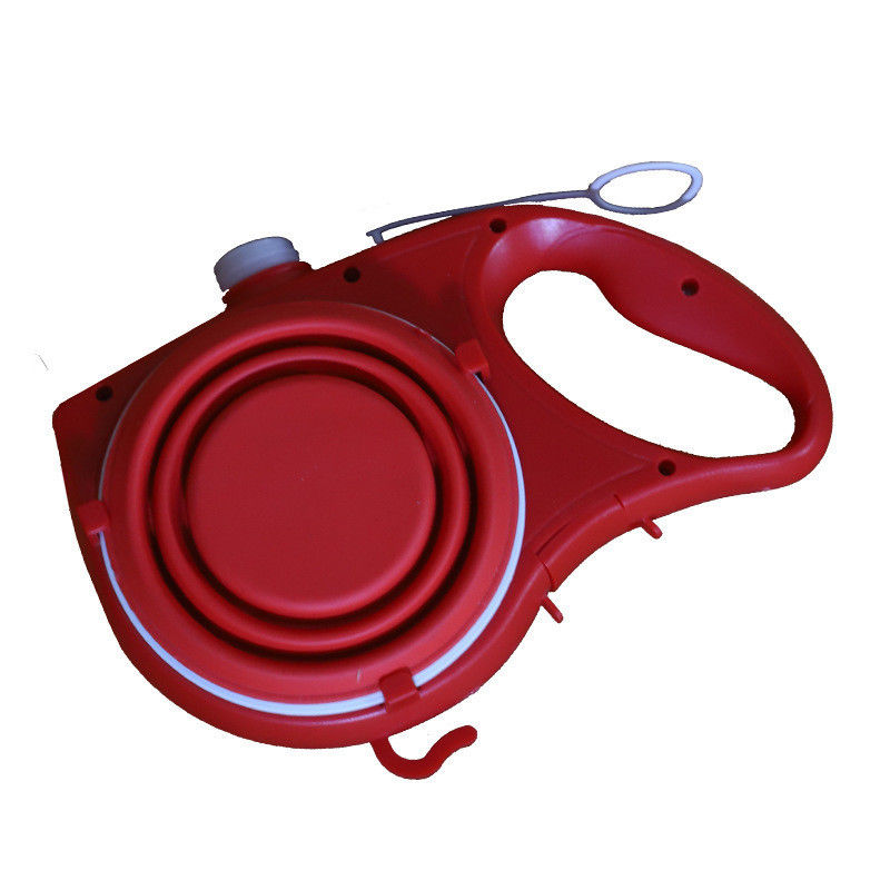 Botol Air Mangkuk Anjing Portabel Leash Built 5 In 1