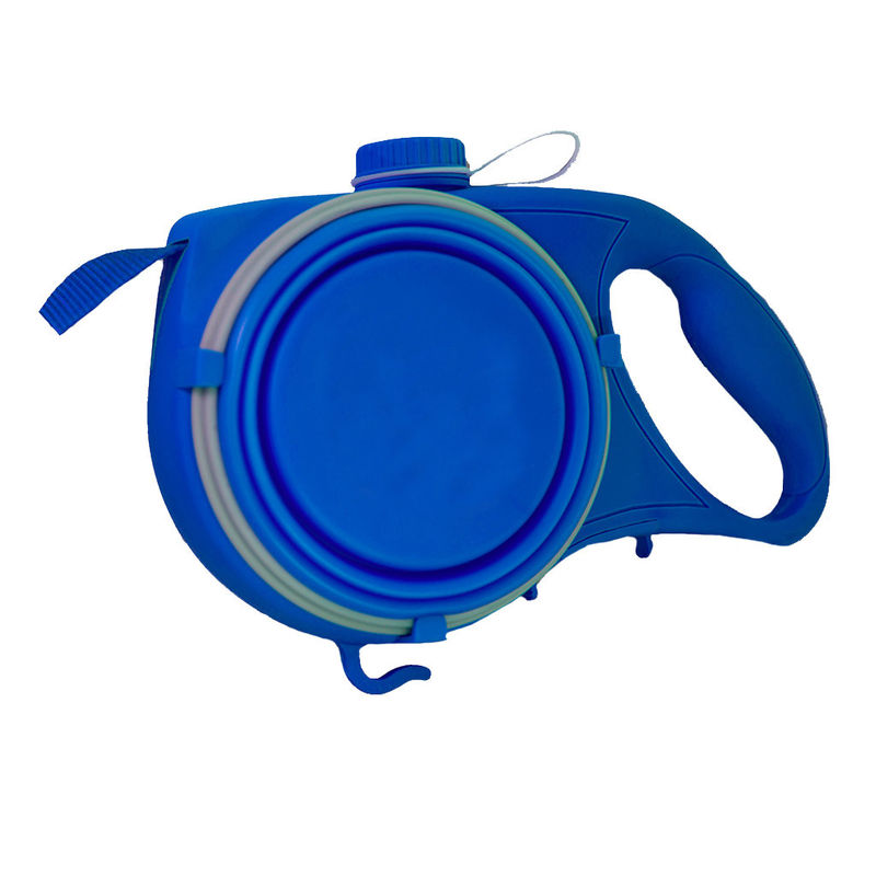 Nylon Pet Leash Dogs Travel Botol Air Dengan Dispenser Kantong Sampah