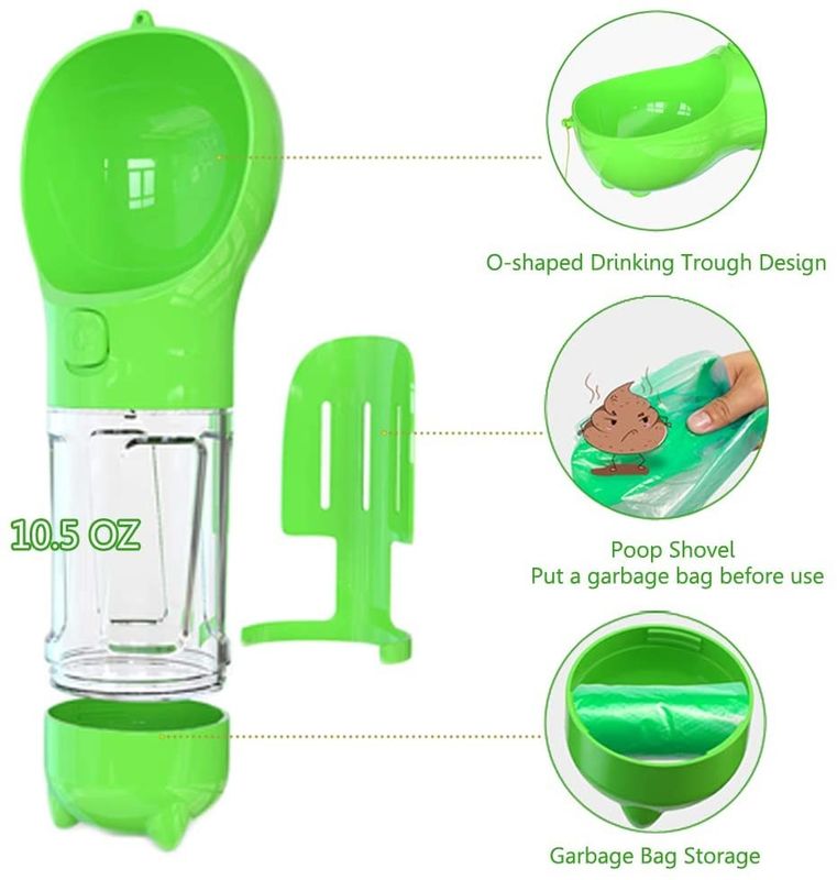 Botol Air Perjalanan Anjing Luar Plastik 300ML