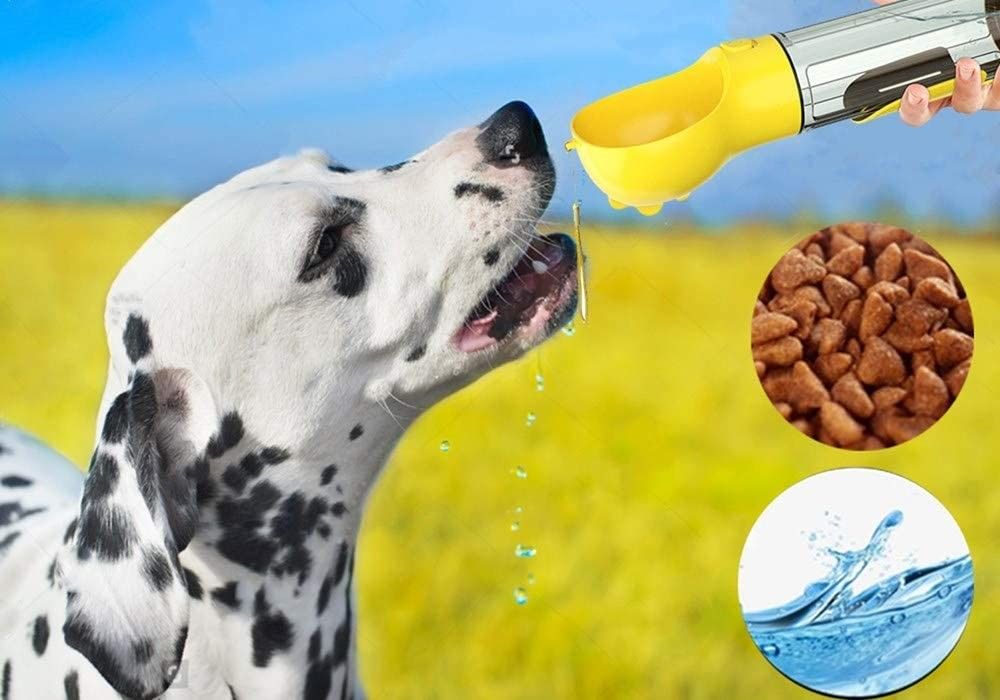 Mutifungsional 4 In 1 Botol Air Anak Anjing Portabel 300ML Untuk Berjalan Dan Bepergian