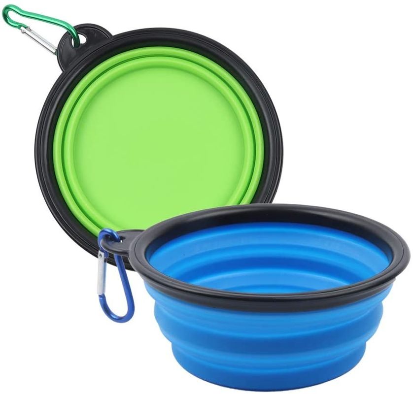 TPE Foldable Travel Dog Collapsible Bowl Dapat Diperluas Untuk Pet Cat