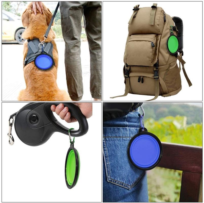 4 Pack TPE Dilipat Dog Travel Bowl Water Dish