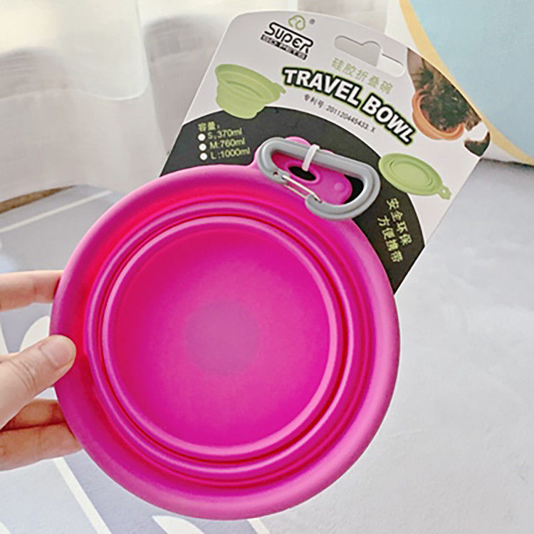 365ml 685ml Silicone Dilipat Mangkuk Air Anjing Untuk Aktivitas Luar Ruangan