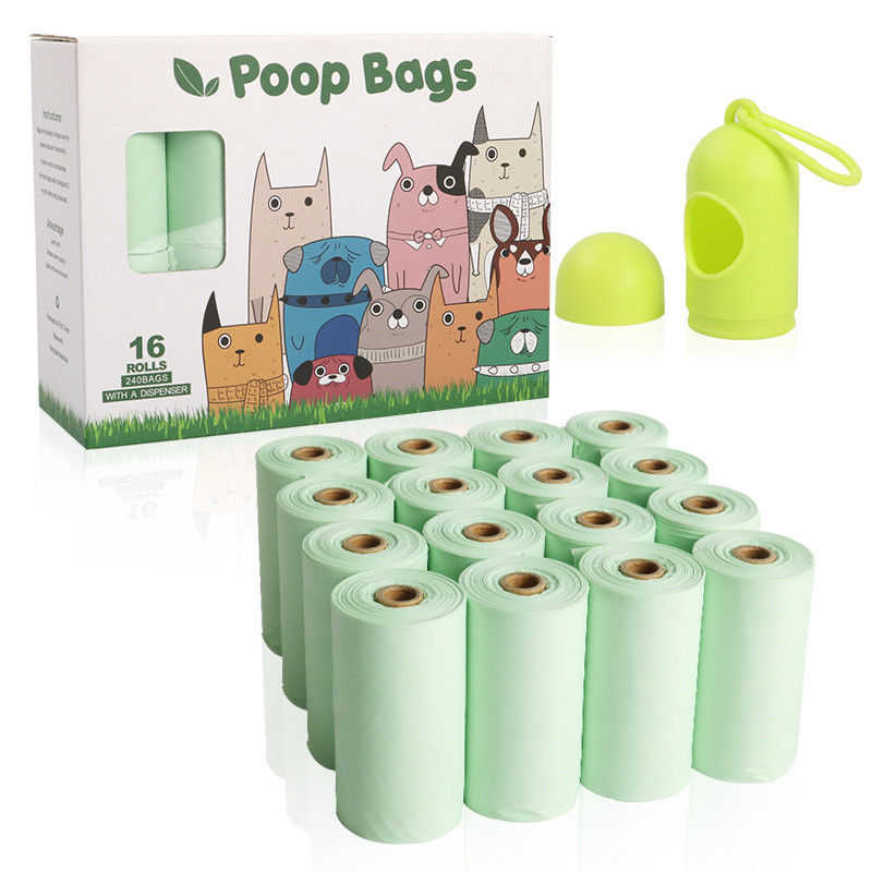 Tas Limbah Anjing Biodegradable Bukti Bocor Dengan Dispener Untuk Doggie