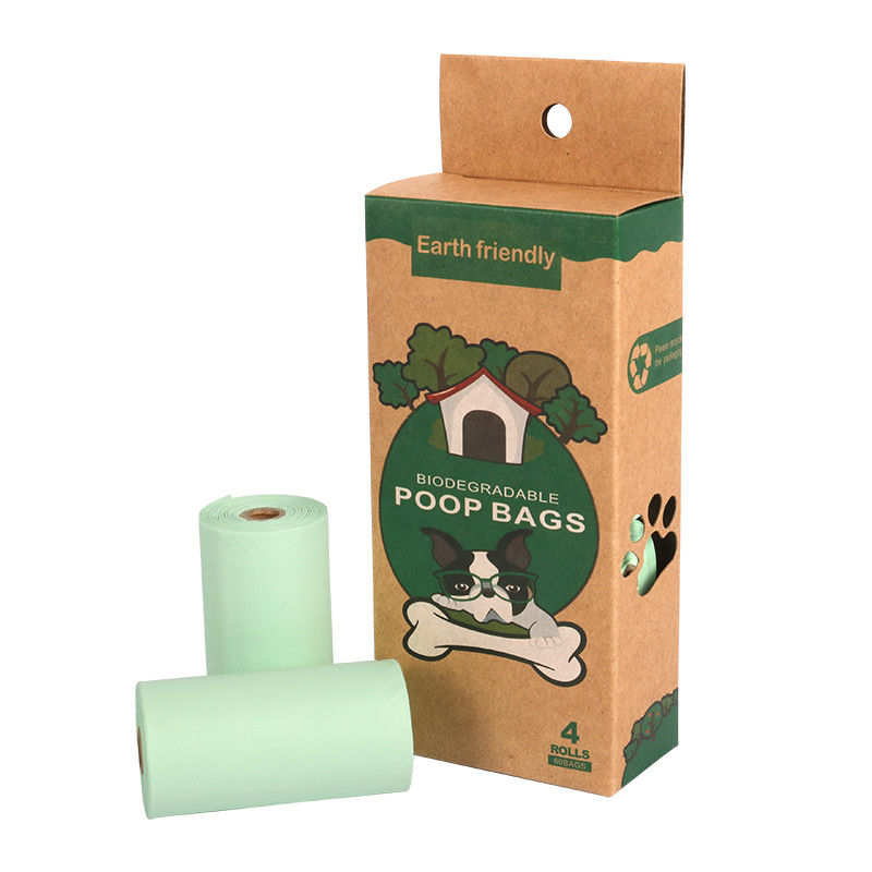Tepung Jagung PLA PBAT Leak Proof Tas Kotoran Anjing Biodegradable Untuk Hewan Peliharaan