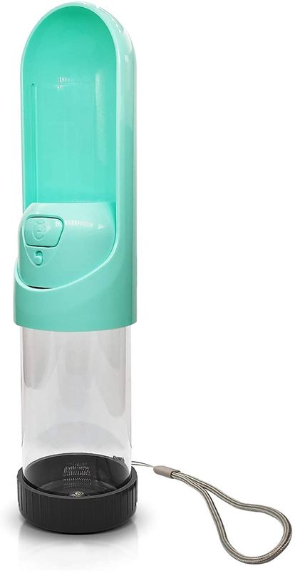 Dispenser Air Portabel Lipat Untuk Anjing Pet Botol H2O BPA Gratis 10 Oz 300ml