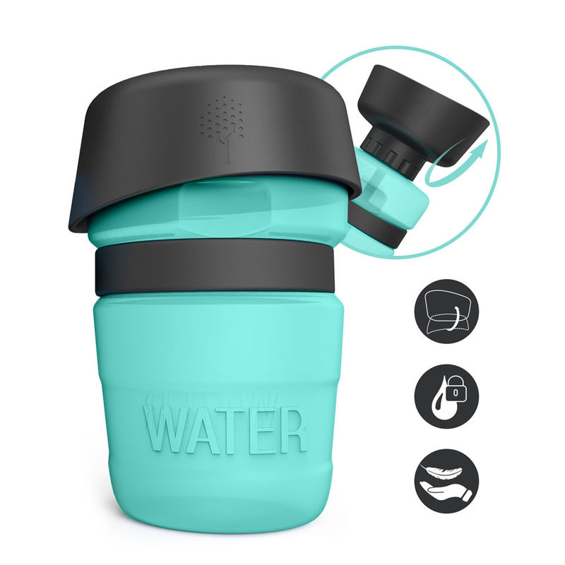520ml HDPE Silicone Pet Botol Air Botol Air Anjing Anti Bocor