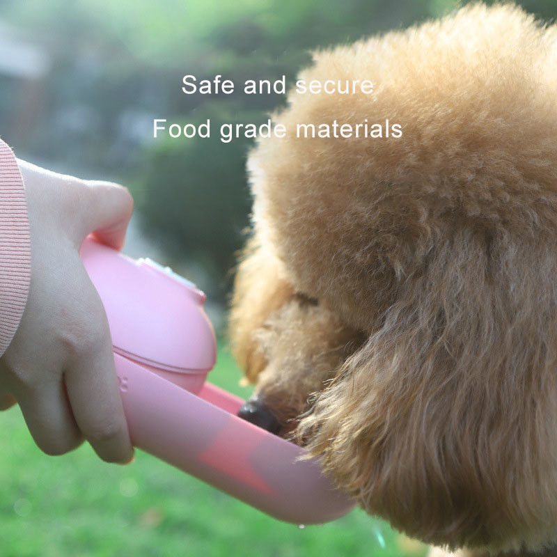 300ml 10 Oz Botol Air Anjing Perjalanan Kecil Portabel Penutup Geser Air Mancur Bukti Jatuh