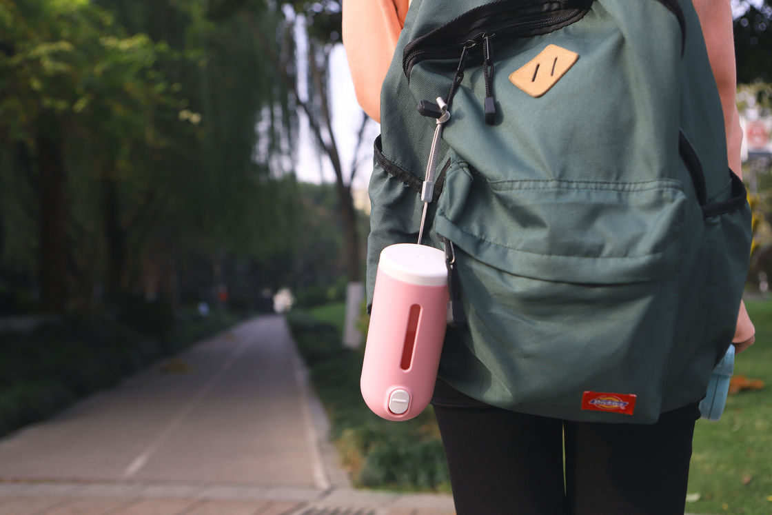 Dispenser Botol Air Anjing Lipat Pink Biru