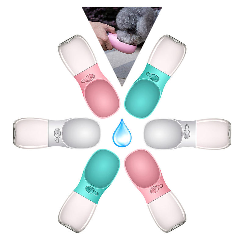 ABS PC Botol Air Anjing Lipat 550ml Dispenser Air Hewan Peliharaan Untuk Minum Hewan Peliharaan