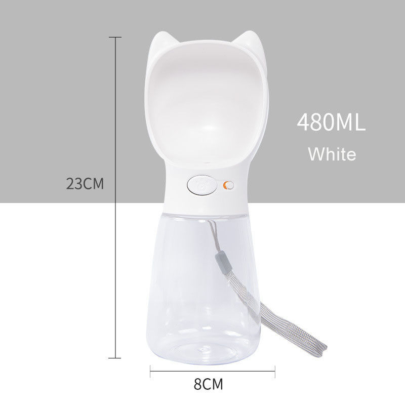 480 Ml Botol Air Hewan Peliharaan Perjalanan Portabel Untuk Anjing Bulldog