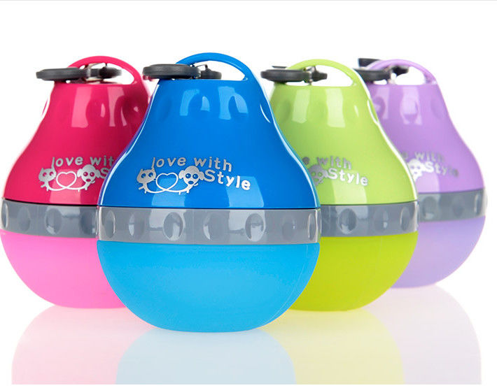 Botol Air Anjing Silikon Makanan 7 Oz 14 Oz Gaya Cinta Untuk Hewan Peliharaan Kecil