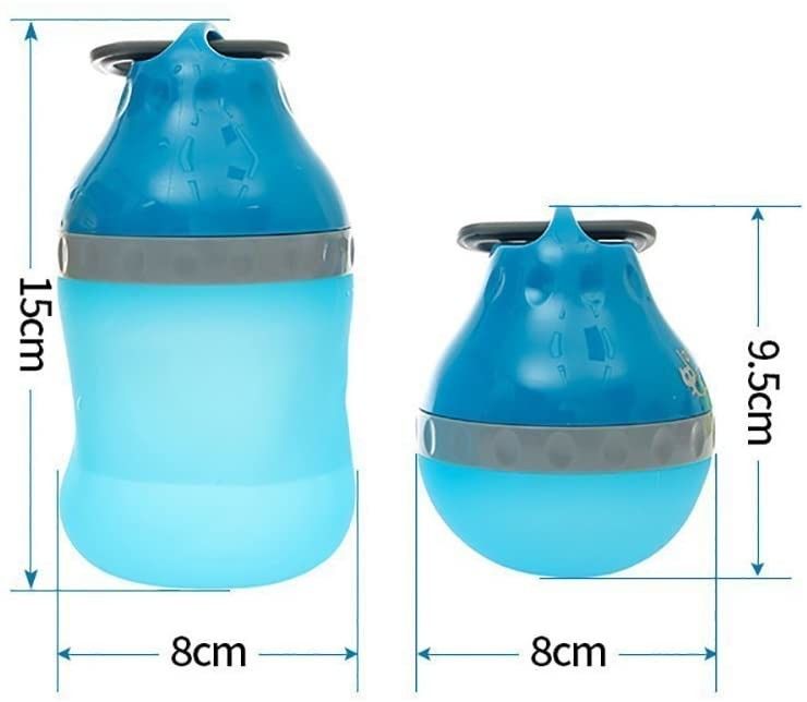 Botol Air Anjing Silikon Makanan 7 Oz 14 Oz Gaya Cinta Untuk Hewan Peliharaan Kecil