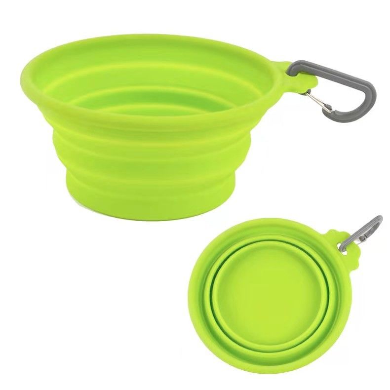 BSCI Silicone Dog Bowl Pengumpan Lambat Mangkuk Anjing Lipat yang Dapat Dilipat