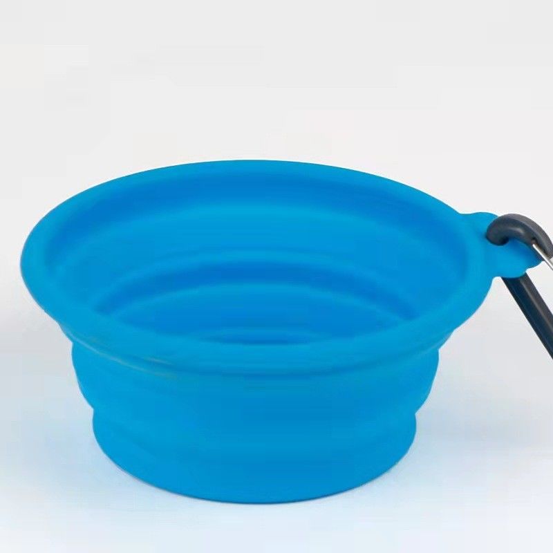 BSCI Silicone Dog Bowl Pengumpan Lambat Mangkuk Anjing Lipat yang Dapat Dilipat