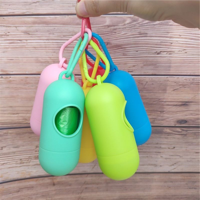 Portabel Silicone Dog Outdoor Poop Bag Dispenser Litter Kotak Sampah Dog Poop Bag Holder