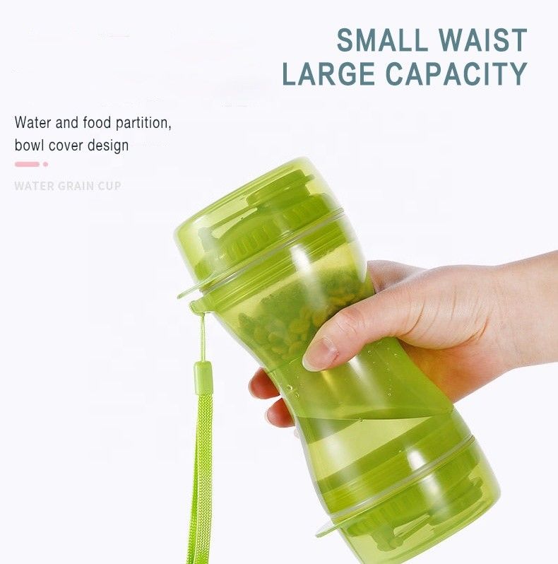 2 In 1 Pabrik Wadah Makanan Hewan Peliharaan Dengan Dispenser Tas Pop