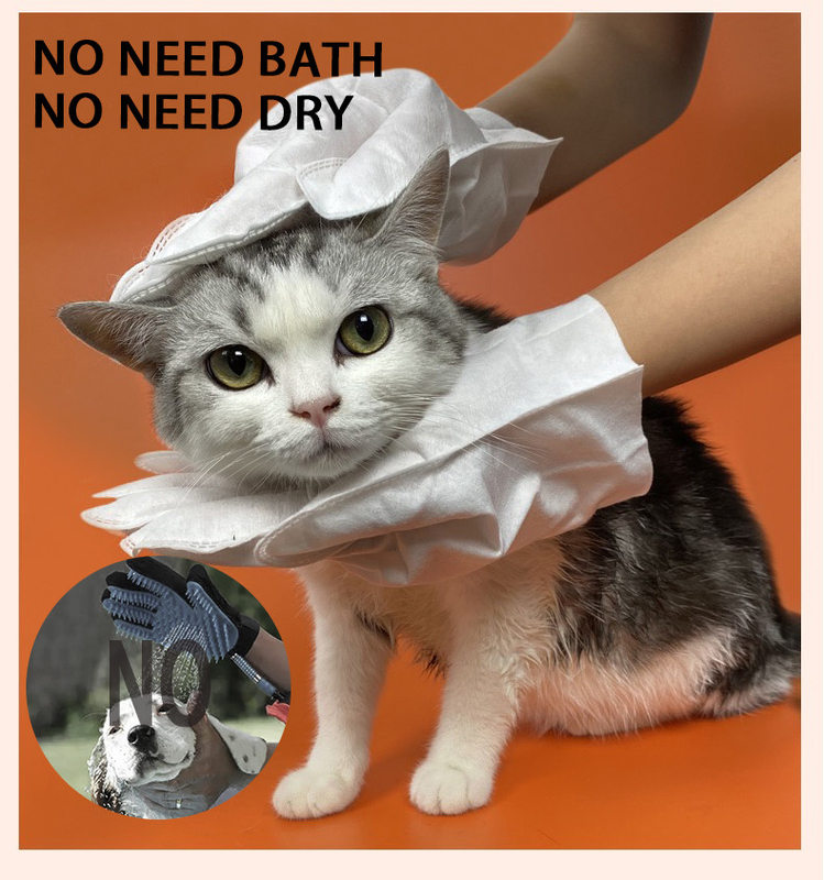 Mata Telinga Gigi Jari Pet Sarung Tangan Non Woven Sekali Pakai Tisu Pembersih Nyaman