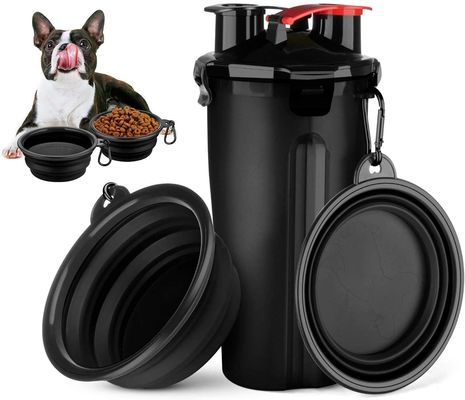 Botol Air Portabel 2 in 1 untuk Anjing Berjalan di Luar Ruangan dengan Mangkuk yang Dapat Dilipat